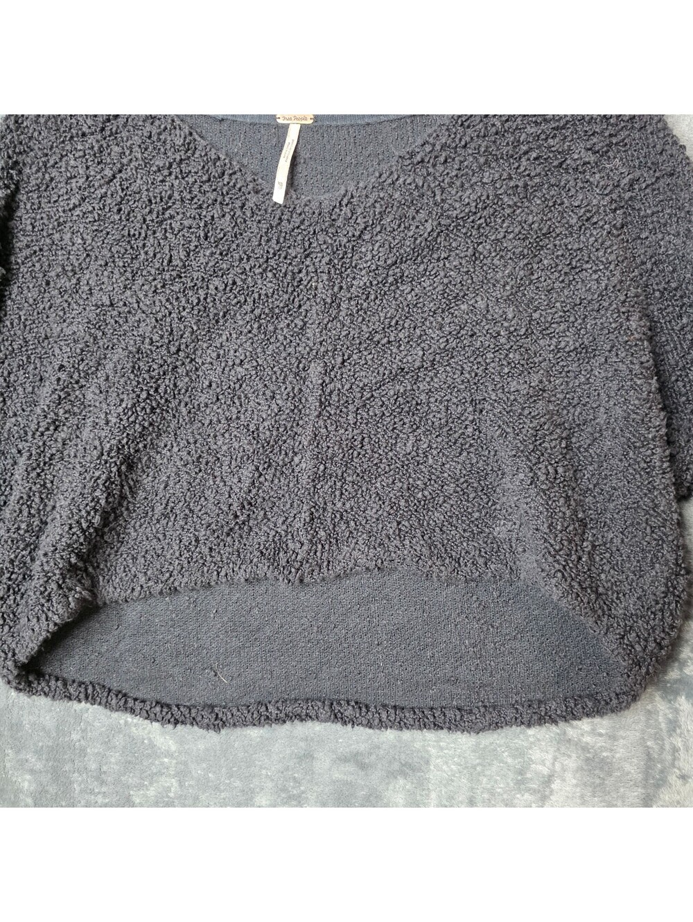 Free People Popcorn Pullover Black Sweater Women's Sz XS - Picture 2 of 8